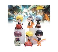 Naruto Anime 6 uds personajes Uzumaki Sasuke Kakashi Shikamaru Gaara Namikaze juguete