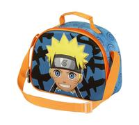 Naruto Bolsa Portamerienda 3D, 25.5 x 20 cm, Azul Happy