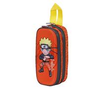 Naruto Chikara-Estuche Portatodo 3D Doble, Multicolor, 22 x 9.5 cm