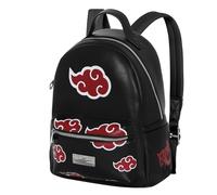 Naruto Clouds-Mochila Heady, Negro, 24,5 x 29 cm, Capacidad 8 L