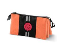 Naruto Dress-Estuche Portatodo Triple, Multicolor, 23 x 11 cm