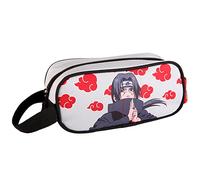 NARUTO Estuche Escolar Itachi - ToyBags - Gamer Case - Diseño con Asa Lateral - Portatodo con 1 Compartimento - Interior Forrado y Cierre de Cremallera - 10 × 24 × 8 cm