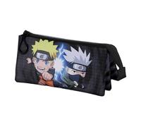 Naruto Kid-Estuche Portatodo Triple, Gris, 23 x 11 cm