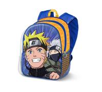 Naruto-mochila 3d pequeña, 26 x 31 cm, capacidad 8.5 l, azul clan