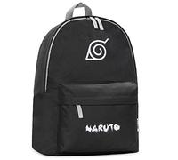 Naruto Mochila Escolar Adolescente, Mochilas Escolares de Anime (Negro/Blanco)