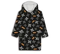 Naruto - Poncho/jersey a cuadros para adultos, color negro, talla única, Negro -, talla única