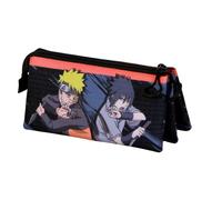 Naruto Shadow-Triple - Estuche para lápices, Color Negro, 23 x 11 cm