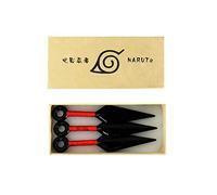 Naruto Shinobi Ninja Set 3 x Kunai 8 cm Accesorio de traje PVC Plastik Cosplay Réplika