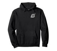 Naruto Shippuden Action Attack Swirl Front and Back Anime Sudadera con Capucha