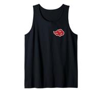 Naruto Shippuden Akatsuki Cloud Chest Print Anime Camiseta sin Mangas