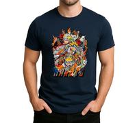 Naruto Shippuden Akatsuki Sasuke Itachi | Uzumaki Naruto Kyubi Modus Style XXIV - Camiseta para hombre, azul marino, S