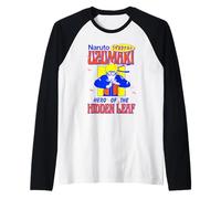 Naruto Shippuden Floating Leaves Hero Retro Print Anime Camiseta Manga Raglan