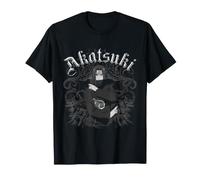 Naruto Shippuden Gothic Y2K Frame Itachi Akatsuki Anime Camiseta