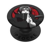 Naruto Shippuden Grey and Red Itachi Portrait Anime PopSockets PopGrip Adhesivo