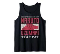 Naruto Shippuden Hero of The Hidden Leaf Vintage Kanji Anime Camiseta sin Mangas