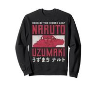 Naruto Shippuden Hero of The Hidden Leaf Vintage Kanji Anime Sudadera