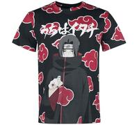 Naruto Shippuden Itachi Clouds - Camiseta de manga corta, unisex, color negro, Negro , M