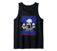 Naruto Shippuden Kakashi Bubble Letter Anime Camiseta sin Mangas