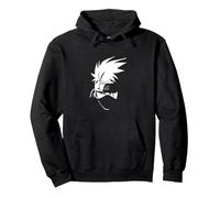 Naruto Shippuden Kakashi Head Anime Sudadera con Capucha, Unisex para Adultos, Negro, XXL