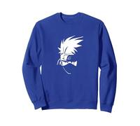 Naruto Shippuden Kakashi Head Anime Sudadera, Unisex para Adultos, Azul Real, XXL