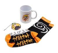 Naruto Shippuden Mug Socks and Ornament Bundle
