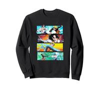 Naruto Shippuden Naruto vs Sasuke Sudadera, Unisex para Adultos, Negro, XXL