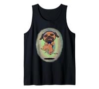 Naruto Shippuden Pakkun Big Dog Aura Background Anime Camiseta sin Mangas