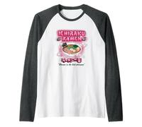 Naruto Shippuden Pink Airbrush Ramen Bowl Anime Camiseta Manga Raglan