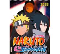 Naruto Shippuden Posterkalender 2026: Großer Wandkalender, Monatskalender im Hochformat mit Spiralbindung | 12 große Farbmotive