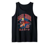 Naruto Shippuden Sage Mode Action Pose Burst Anime Camiseta sin Mangas