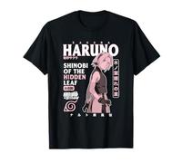 Naruto Shippuden Sakura Sobrecarga de Texto Camiseta