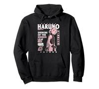 Naruto Shippuden Sakura Sobrecarga de Texto Sudadera con Capucha