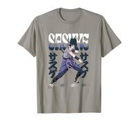 Naruto Shippuden Sasuke Leaning Anime Camiseta