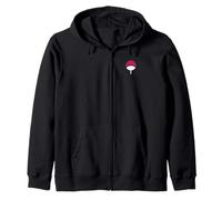 Naruto Shippuden Sasuke Uchiha Icon Front and Back Anime Sudadera con Capucha