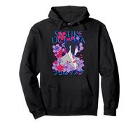 Naruto Shippuden Sasuke Uchiha Retro Colorful Flowers Anime Sudadera con Capucha