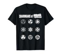 Naruto Shippuden Sharingan Symbols Chart Classic Anime Camiseta