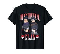 Naruto Shippuden Uchiha Clan Collage with Symbols Anime Camiseta
