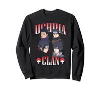 Naruto Shippuden Uchiha Clan Collage with Symbols Anime Sudadera