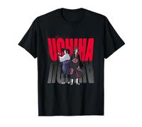Naruto Shippuden Uchiha Itachi & Sasuke Gradient Logo Anime Camiseta