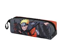 Naruto Shuriken-Estuche Portatodo Cuadrado FAN 2.0, Gris, 21 x 8 cm