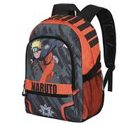 Naruto Shuriken-Mochila Fight FAN 2.0, Gris, 31 x 44 cm, Capacidad 24 L