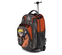 Naruto Shuriken-Mochila Trolley GTS Fan, Gris, 32 x 47 cm, Capacidad 39 L