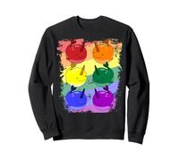 Narvales Gay Arco Iris LGBTQI Lindo y Queer Sudadera