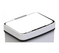 NARVIK - Tapa de basura de cocina automática para clasificación selectiva doble compartimento 75L, color blanco