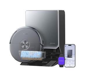 NARWAL Flow 2 Aspirador Robot Todo en Uno y Fregona, Fregado FlowWash a 60℃, 31.000 Pa de Potencia de Succión, Tecnología CarpetFocus™, Lavado de Fregona a 100℃ y Secado a 60℃