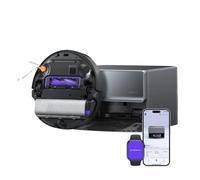 NARWAL Flow 2 Robot Aspirador, Estación Todo en Uno Compacta, Rodillo Lavador Alargado, Lavado FlowWash a 60 °C, Potencia de aspiración de 31000 Pa, Tecnología CarpetFocus™