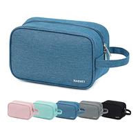 Narwey Bolsa de Aseo Neceser Viaje Mujer Kit de Aseo Bolsa de Maquillaje Organizador Neceser Maquillaje Cosmético Hombre (Azul Marino)