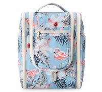 Narwey Neceser Colgante Grande de Viaje, Organizador de cosméticos, Aqua Flamingo, S