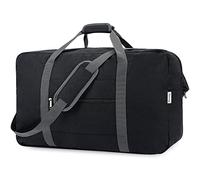 Narwey para Easyjet Airlines Cabin Bag Underseat Foldable Travel Duffel Bag Holdall Tote Carry on Equipaje Durante la Noche para Mujeres y Hombres 30L (Negro)