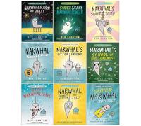 Narwhal and Jelly Series By Ben Clanton 9 Books Collection Set (Narwhal's Sweet Tooth, A Super Scary Narwhalloween, Narwhalicorn And Jelly, Unicorn of the Sea!, Super Narwhal and Jelly Jolt & 5 More)